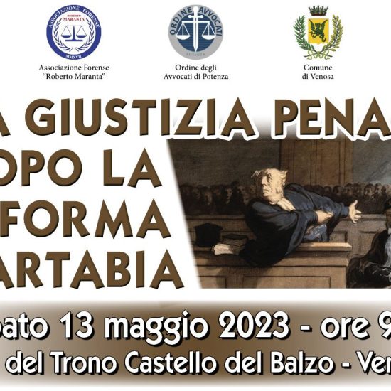 ocandina-eventoformativo-la-giustizia-penale-dopo-la-riforma-cartabia-mzassociati-13-05-23-Venosa-Potenza