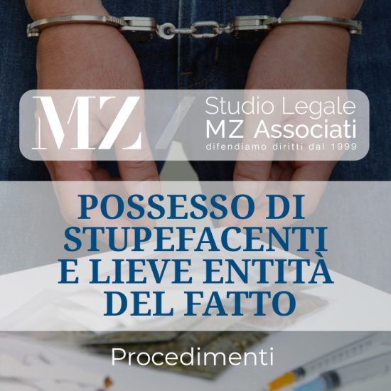 Possesso di stupefacenti